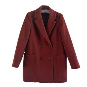 Madewell Hollis Double-Breasted Wool Blend Coat